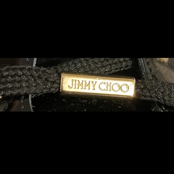 Jimmy Choo Men's Belgravia Black/Gold Net Flocked Glitter Sneakers N3765 Size 13 - Picture 6 of 9